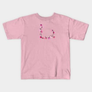 Pink hearts valentine's day doodle hearts Kids T-Shirt